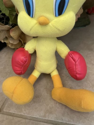 画像2:  Looney Tunes Tweety red gloves Plush Doll (C) / ルーニーテューンズ   トゥイーティー レッドグローブ　ボクシングぬいぐるみ　