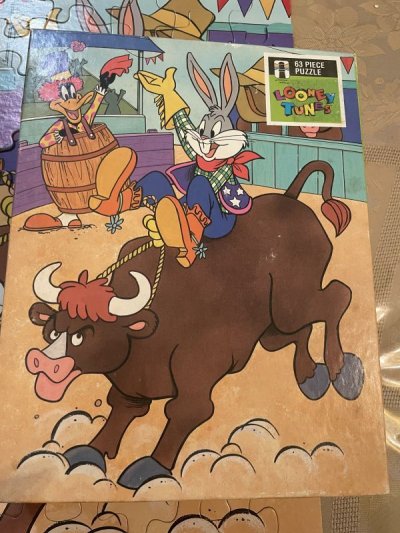 画像2: Warner Bros, Looney Tunes Box Puzzle 63 piece 1990 / ワーナーブラザーズ ルーニーチューンズ　63ピース　箱入りパズル　