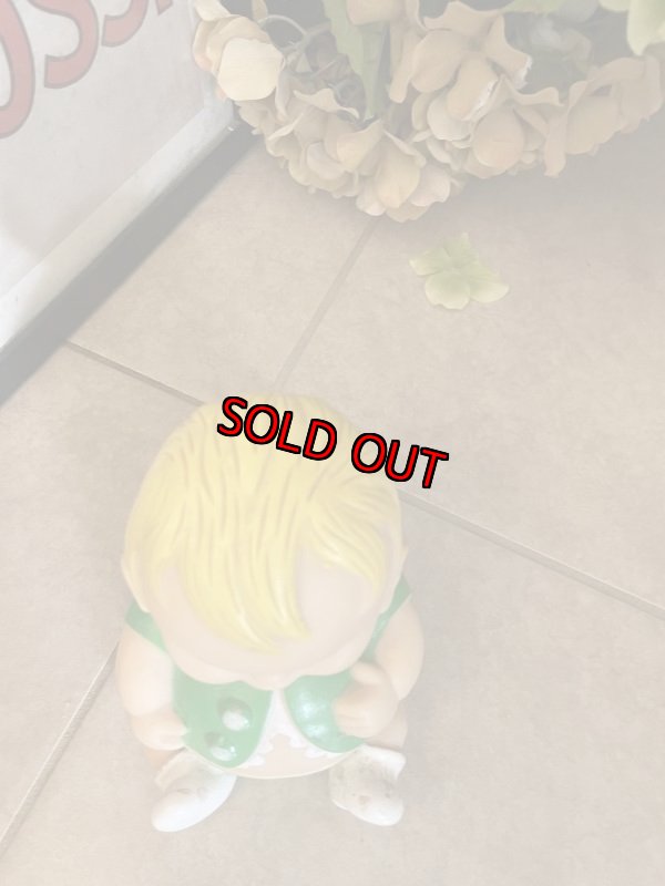 画像2: Green cloth Baby UNEEDA Vinyl Squeak Doll 1968 /  グリーンの洋服のベイビー、ソフビ、ラバードール　 (2)