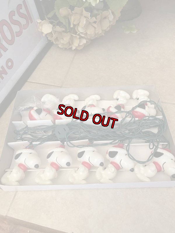 画像1: Peanuts Snoopy Ornament 10 Lights  with box (C) / ピーナッツ、スヌーピー　クリスマス　箱入りオーナメント　10ライト (1)
