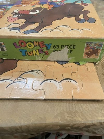 画像3: Warner Bros, Looney Tunes Box Puzzle 63 piece 1990 / ワーナーブラザーズ ルーニーチューンズ　63ピース　箱入りパズル　