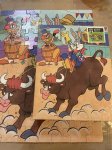 画像1: Warner Bros, Looney Tunes Box Puzzle 63 piece 1990 / ワーナーブラザーズ ルーニーチューンズ　63ピース　箱入りパズル　 (1)