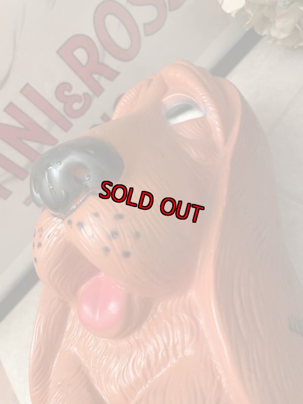 画像10: Orange Sad Eye Basset Hound Dog plastic coin bank 1971 / オレンジ、サッドアイ　ドッグ　プラスチック製　貯金箱 (10)