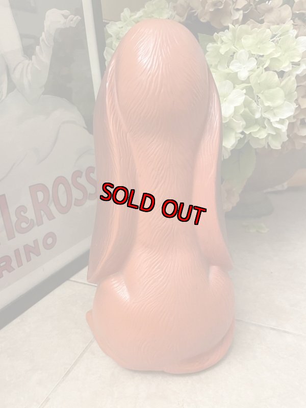 画像4: Orange Sad Eye Basset Hound Dog plastic coin bank 1971 / オレンジ、サッドアイ　ドッグ　プラスチック製　貯金箱 (4)