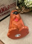 画像8: Orange Sad Eye Basset Hound Dog plastic coin bank 1971 / オレンジ、サッドアイ　ドッグ　プラスチック製　貯金箱 (8)