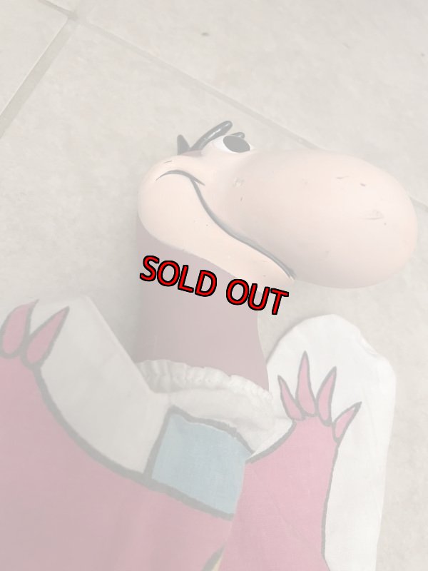 画像11: Flintstones Dino Rubber Face Hand Puppet Fabric 1982 / フリントストーン　ディノ　ラバーフェイス　パペット　布 (11)