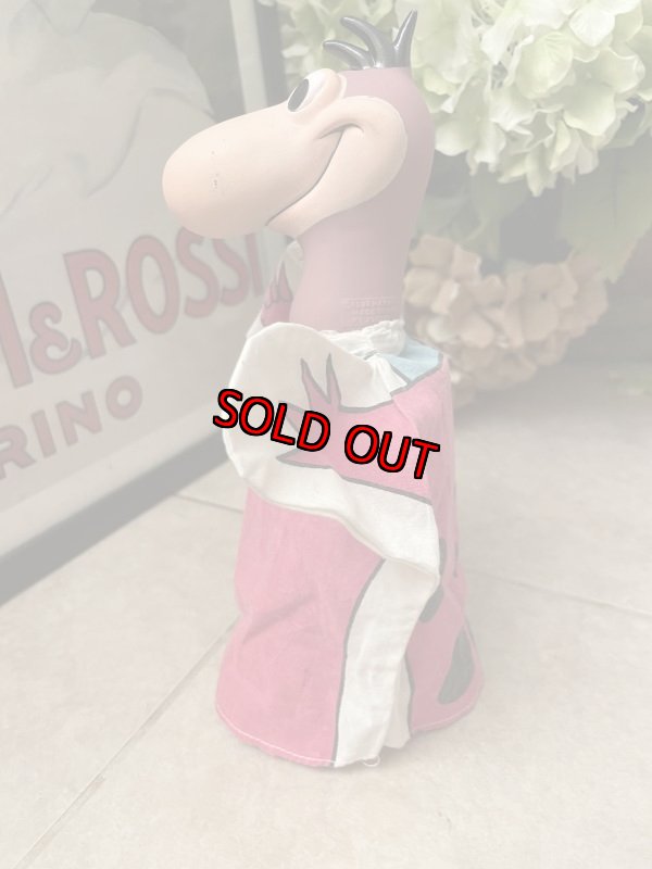 画像3: Flintstones Dino Rubber Face Hand Puppet Fabric 1982 / フリントストーン　ディノ　ラバーフェイス　パペット　布 (3)