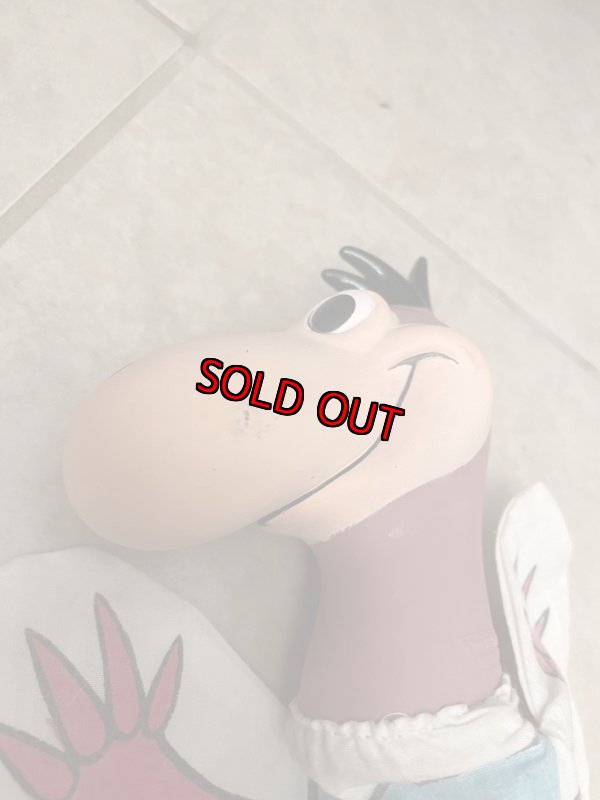 画像10: Flintstones Dino Rubber Face Hand Puppet Fabric 1982 / フリントストーン　ディノ　ラバーフェイス　パペット　布 (10)