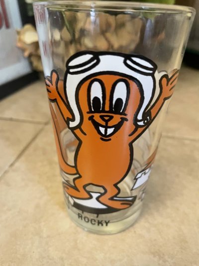 画像1: Rocky Pepsi Collector Series Glass (B) / ロッキー＆ブルウィンクル　ペプシ　グラス