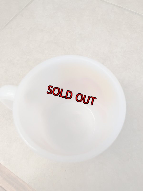 画像3: Carl’s Jr Glasbake milk glass  Mug /   カールスジュニア　グラスベイク　ミルクグラス　マグ   (3)