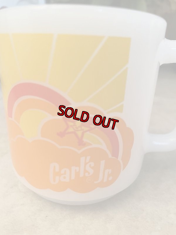 画像8: Carl’s Jr Glasbake milk glass  Mug /   カールスジュニア　グラスベイク　ミルクグラス　マグ   (8)