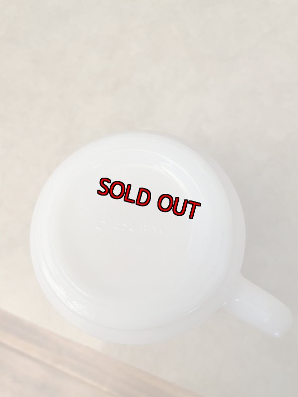 画像11: Carl’s Jr Glasbake milk glass  Mug /   カールスジュニア　グラスベイク　ミルクグラス　マグ   (11)