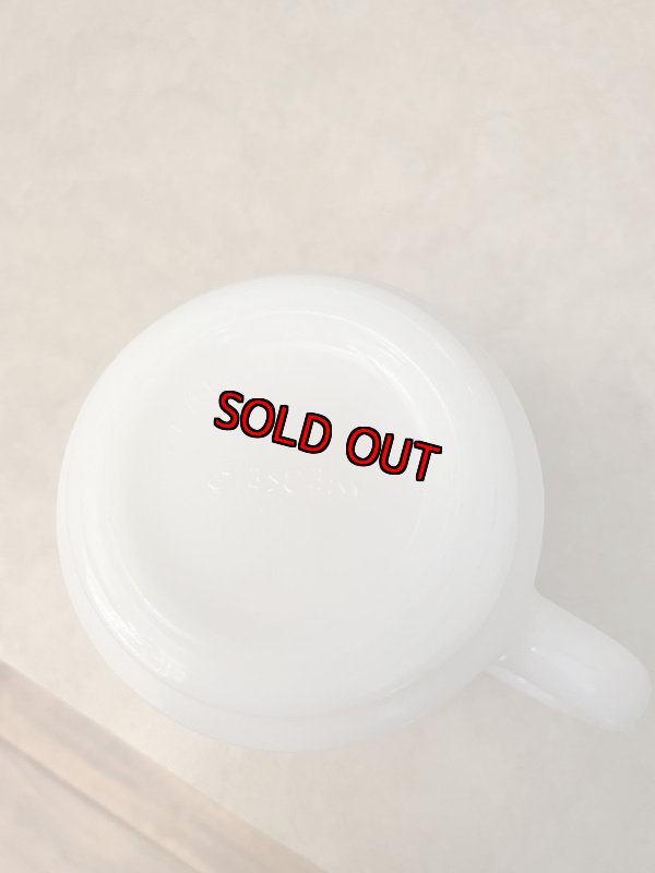 画像12: Carl’s Jr Glasbake milk glass  Mug /   カールスジュニア　グラスベイク　ミルクグラス　マグ   (12)