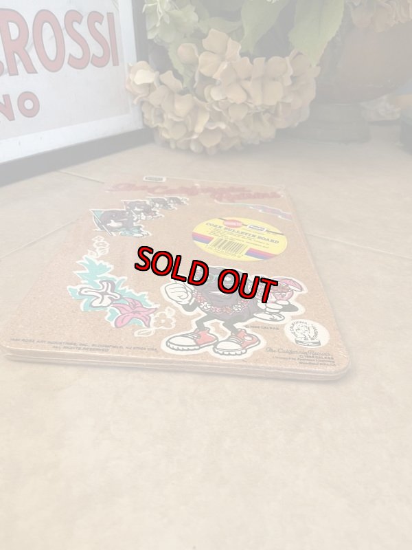 画像11: California Raisins Cork Board 1988  / カリフォルニアレーズン　未開封　コルクボード　メッセージボード (11)