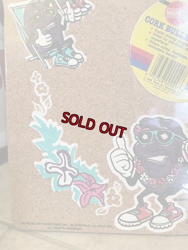 画像4: California Raisins Cork Board 1988  / カリフォルニアレーズン　未開封　コルクボード　メッセージボード (4)