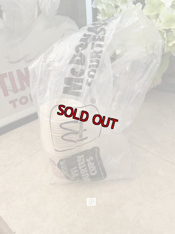 画像2: McDonald’s Wax Cup with bag set of 15 (A) / マクドナルドのワックスカップ　15点セット　オリジナル袋付き (2)