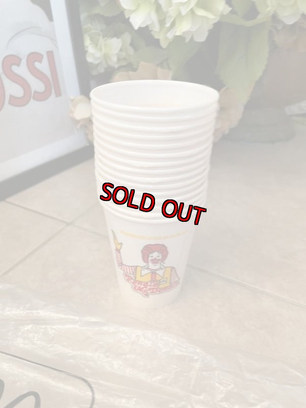 画像3: McDonald’s Wax Cup with bag set of 15 (A) / マクドナルドのワックスカップ　15点セット　オリジナル袋付き (3)