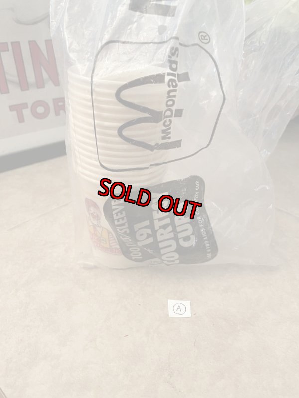 画像4: McDonald’s Wax Cup with bag set of 15 (A) / マクドナルドのワックスカップ　15点セット　オリジナル袋付き (4)