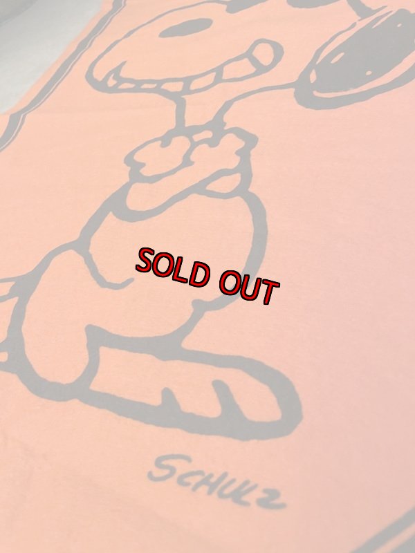 画像8: Peanuts Snoopy Orange Felt Banner Joe Cool / ピーナッツ スヌーピー オレンジ フェルト バナー ジョー クール (8)