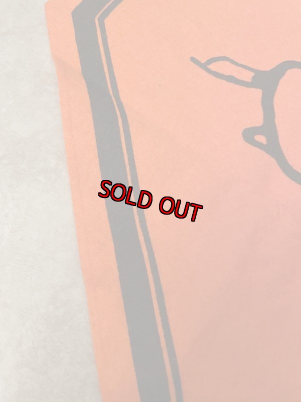 画像5: Peanuts Snoopy Orange Felt Banner Joe Cool / ピーナッツ スヌーピー オレンジ フェルト バナー ジョー クール (5)