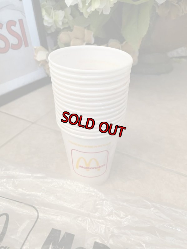 画像4: McDonald’s Wax Cup with bag set of 15 (A) / マクドナルドのワックスカップ　15点セット　オリジナル袋付き (4)