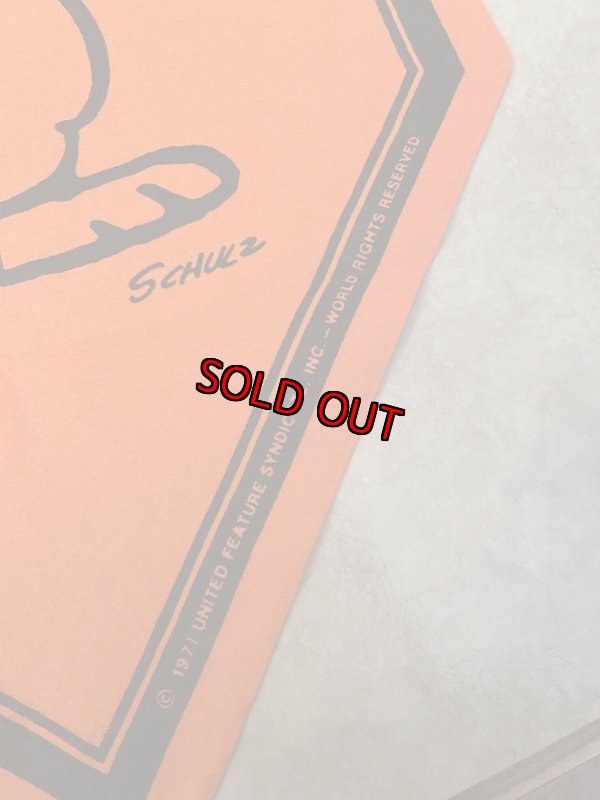 画像6: Peanuts Snoopy Orange Felt Banner Joe Cool / ピーナッツ スヌーピー オレンジ フェルト バナー ジョー クール (6)