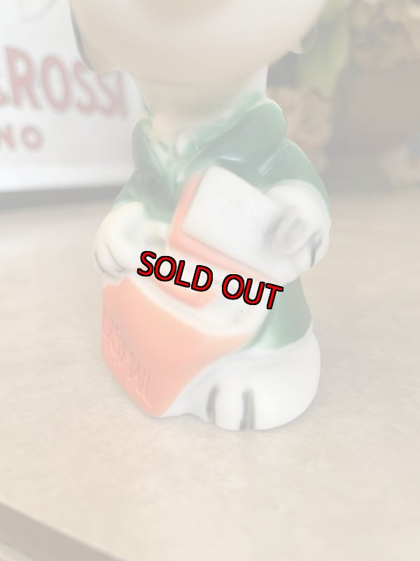 画像12:  Peanuts Snoopy US Mail Vinyl Squeak Doll  / ピーナッツ スヌーピー 郵便配達 ソフビドール (12)