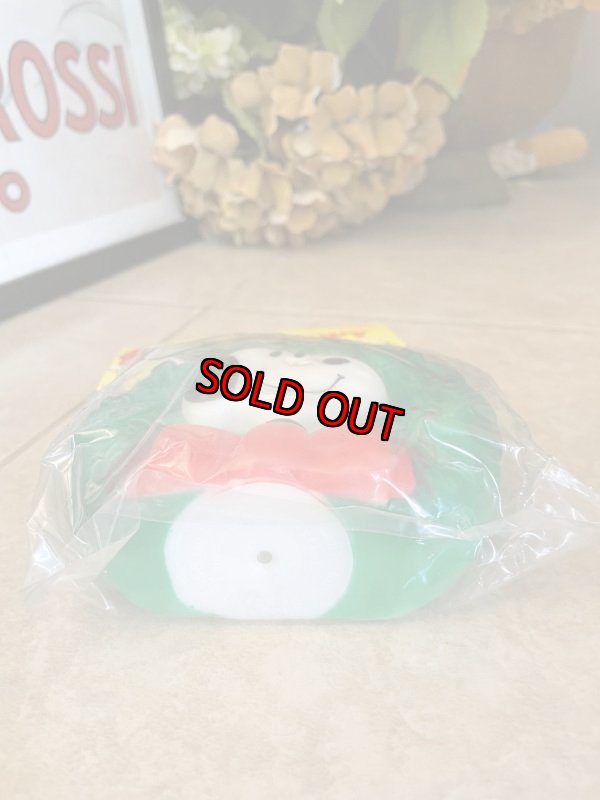 画像10: Peanuts Snoopy Christmas Wreath Vinyl Squeak Doll with bag / ピーナッツ スヌーピー 袋入りクリスマスリース ソフビドール (10)