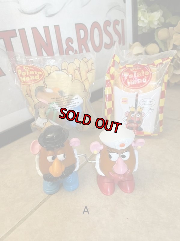 画像1: Burger Mr&Mrs Potato Head Meal Toy set of 3 (A) / バーガーキング　ミスター&ミセス　ポテトヘッド　ミールトイ　3点セット (1)