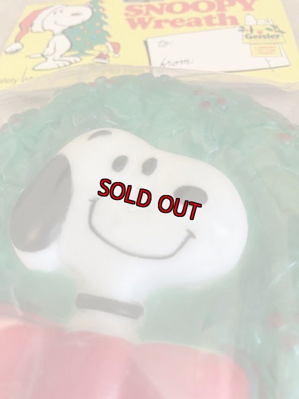 画像13: Peanuts Snoopy Christmas Wreath Vinyl Squeak Doll with bag / ピーナッツ スヌーピー 袋入りクリスマスリース ソフビドール (13)