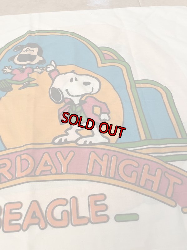 画像12:  Snoopy Disco  fabric pillowcase (A) / スヌーピー　ピローケース、枕カバー　ディスコ (12)