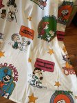 画像1:  Snoopy Disco fabric Flat Sheet (C) / スヌーピー　ディスコ　フラットシーツ　生地　 (1)