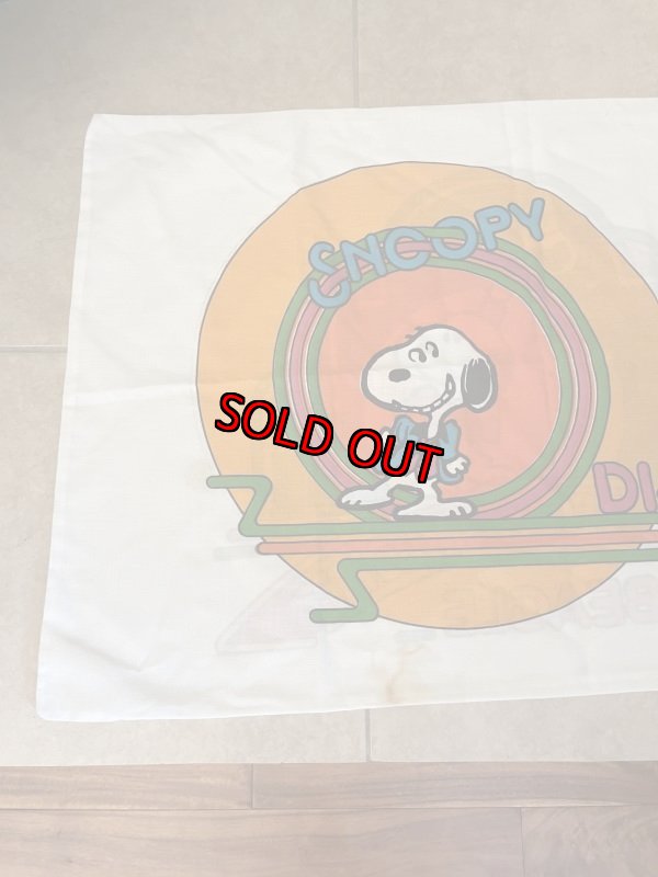 画像3:  Snoopy Disco  fabric pillowcase (A) / スヌーピー　ピローケース、枕カバー　ディスコ (3)