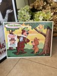 画像1: Hanna Barbera Yogi Bear flame tray puzzle 1963 / ヨギベア　フレーム　トレイ　パズル　ハンナバーベラ (1)