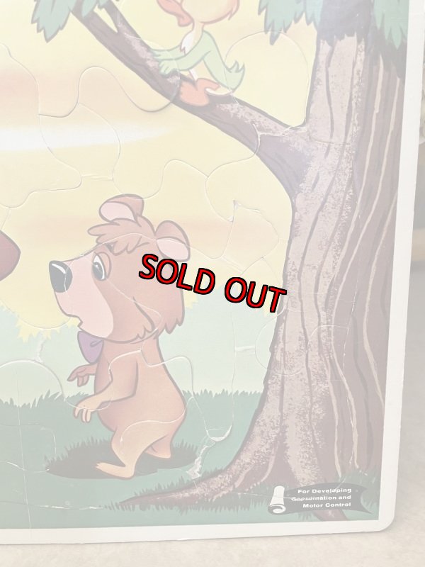 画像5: Hanna Barbera Yogi Bear flame tray puzzle 1963 / ヨギベア　フレーム　トレイ　パズル　ハンナバーベラ (5)