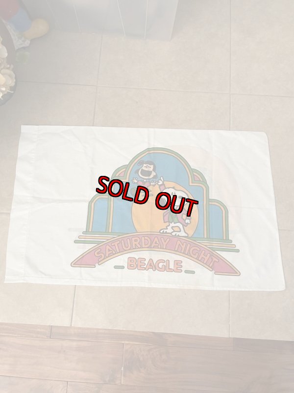 画像7:  Snoopy Disco  fabric pillowcase (A) / スヌーピー　ピローケース、枕カバー　ディスコ (7)