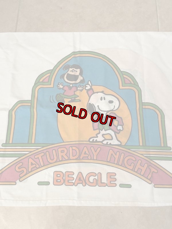 画像11:  Snoopy Disco  fabric pillowcase (A) / スヌーピー　ピローケース、枕カバー　ディスコ (11)