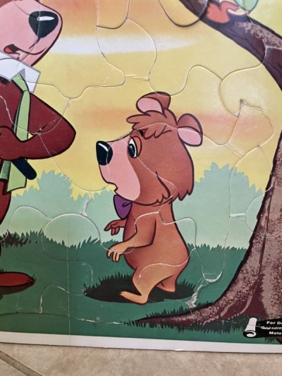 画像2: Hanna Barbera Yogi Bear flame tray puzzle 1963 / ヨギベア　フレーム　トレイ　パズル　ハンナバーベラ