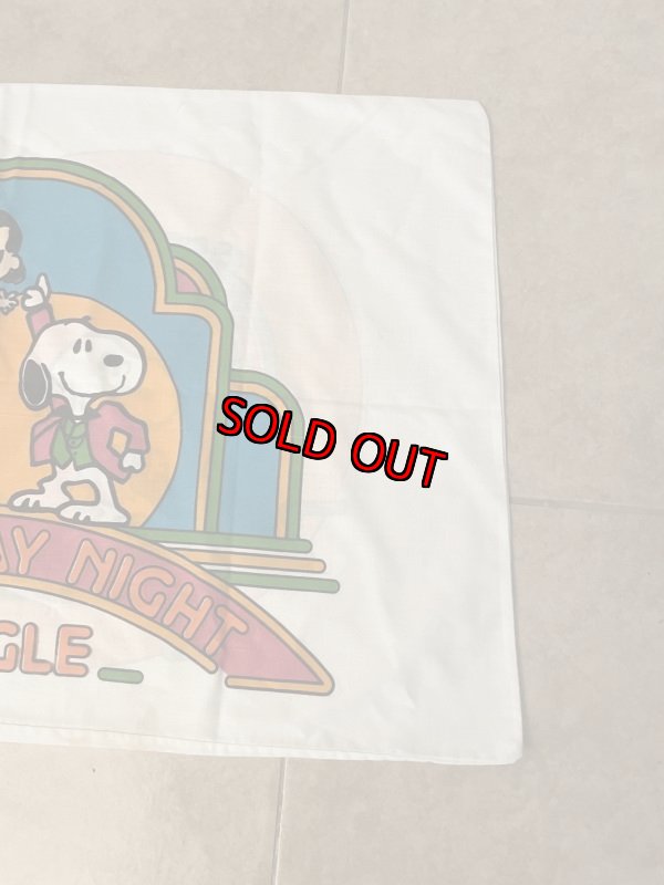 画像9:  Snoopy Disco  fabric pillowcase (A) / スヌーピー　ピローケース、枕カバー　ディスコ (9)