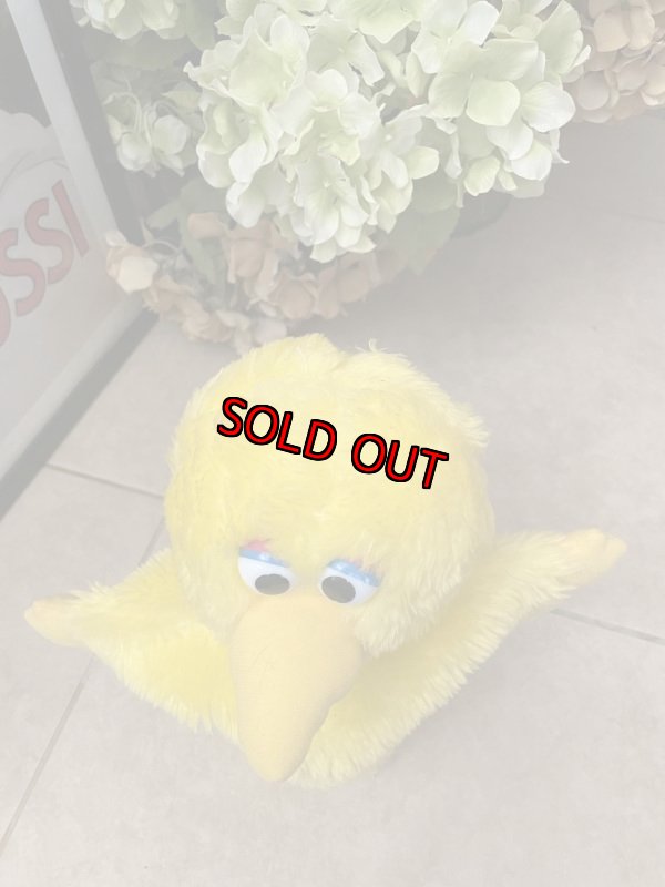 画像2: Sesame Street big bird plush hand puppet  / セサミストリート ビッグバードのぬいぐるみ ハンドパペット (2)