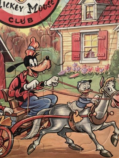 画像3: Disney Mickey Mouse Club Tray Puzzle 60’s / ミッキーマウスクラブ、トレイ パズル