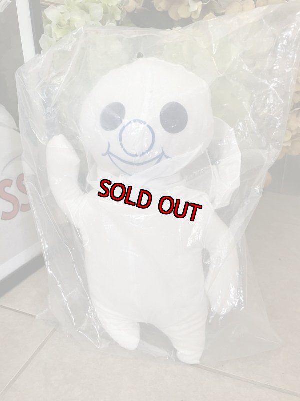 画像1: Phillsbury Dough Boy pillow doll with bag 1972  / ピルズベリー　ドゥボーイ  袋入りピロードール (1)