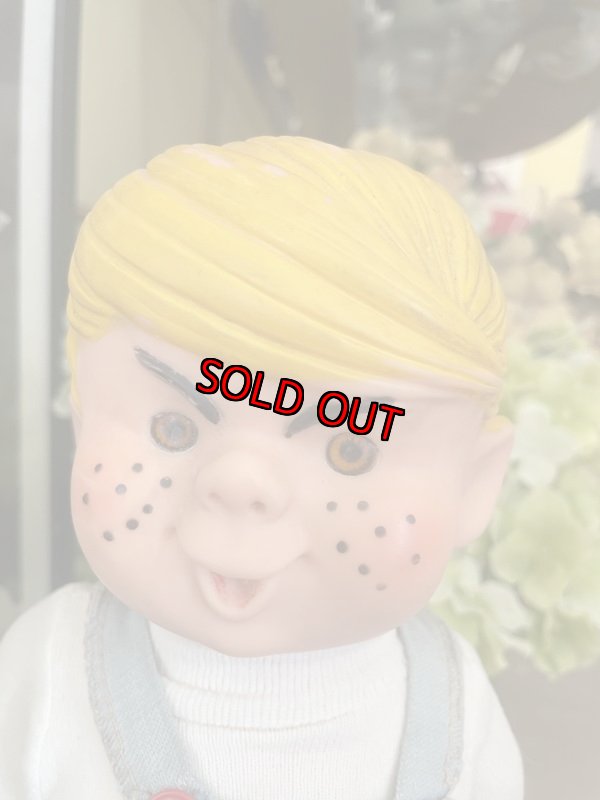 画像3: Dennis the Menace Rubber doll 1953 (G) / わんぱくデニス　マジックスキン　ラバーフェイスドール　白Tシャツ　 (3)