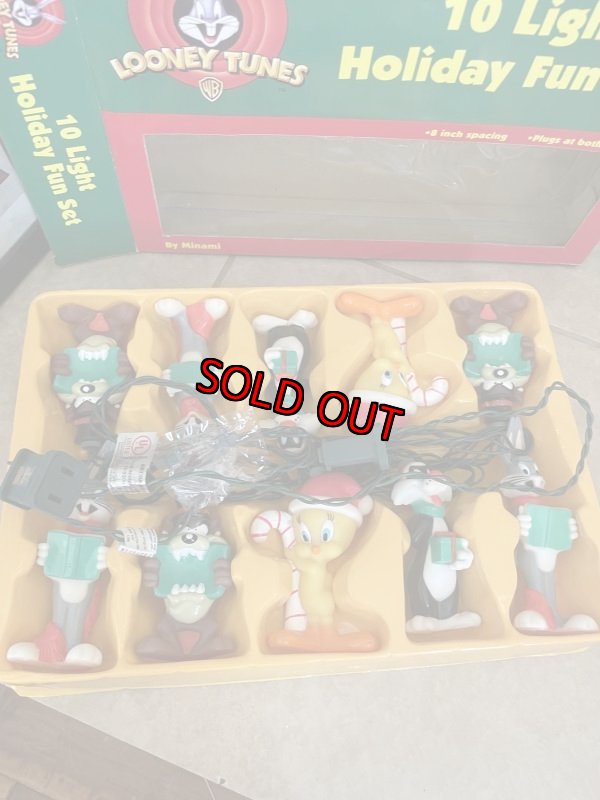 画像2: Loony Tunes Christmas 10 Lights with box (C) / ルーニーチューンズ 箱入りクリスマスライト 10個セット 1997年 (2)