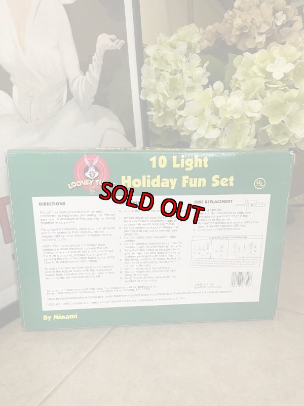 画像12: Loony Tunes Christmas 10 Lights with box (C) / ルーニーチューンズ 箱入りクリスマスライト 10個セット 1997年 (12)