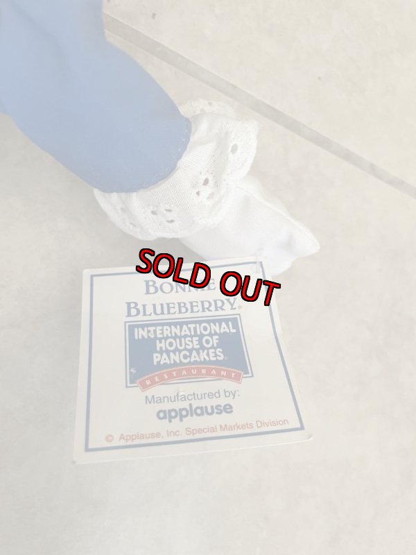 画像15: IHOP restaurant Bonnie Blueberry pancake Plush Doll with Tag / アイホップ レストラン ボニーブルーベリー パンケーキ タグ付きぬいぐるみ ドール (15)