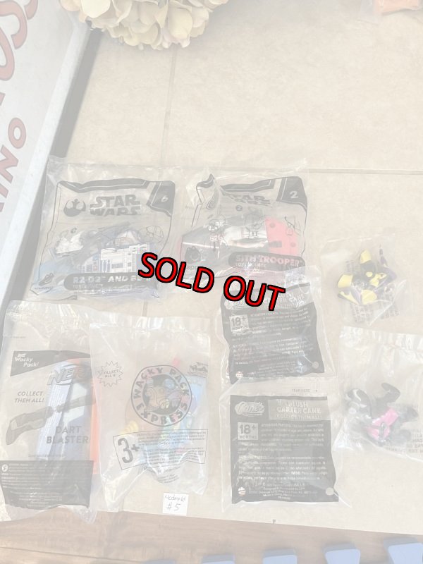 画像1: McDonald’s Star Wars & mix meal toy set of 8 (#5) / マクドナルド、未開封　スターウォーズ、その他　ミールトイ　8点セット (1)