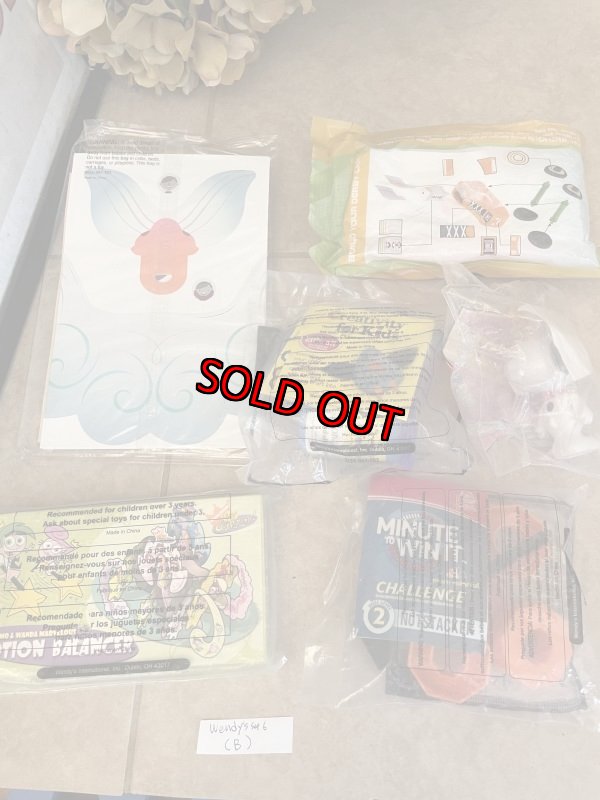 画像10: Wendy‘s meal toy set of 6 (B) / ウエンディーズ 袋入り ミールトイ　6点セット (10)