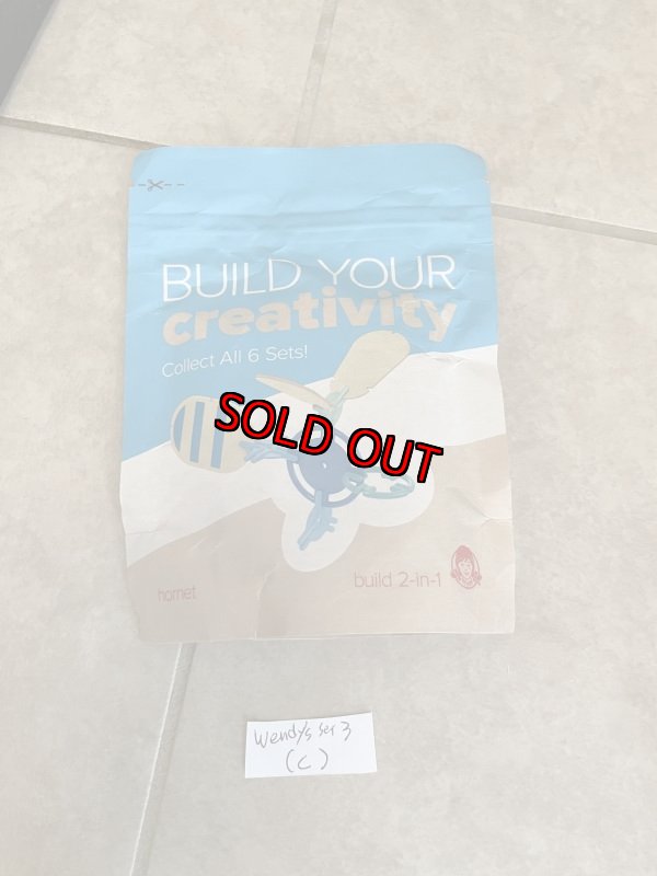 画像2: Wendy‘s meal toy set of 3 (C) / ウエンディーズ 袋入り ミールトイ　3点セット (2)