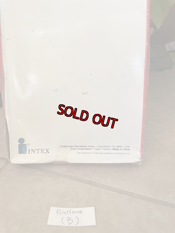 画像7: Hanna Barbera Flintstones Fred Bopper with box 1992 (B) / フリントストーン　フレッド　箱入り　パンチングバッグ (7)